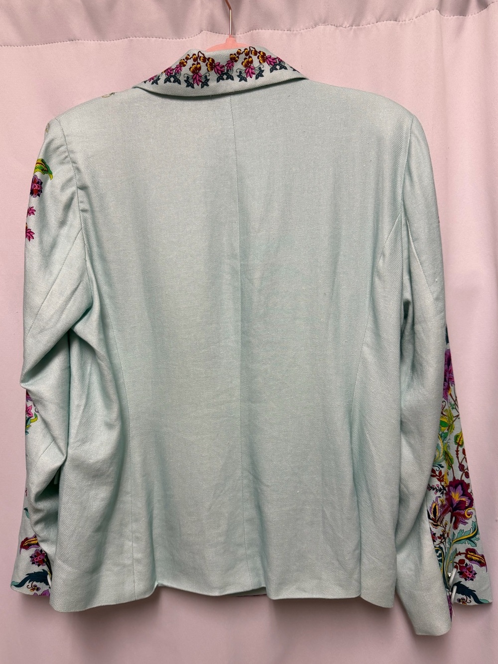 Boston Proper The Viney Florals Placed Print Single Button Blazer Size 14 NWT - Picture 4 of 5